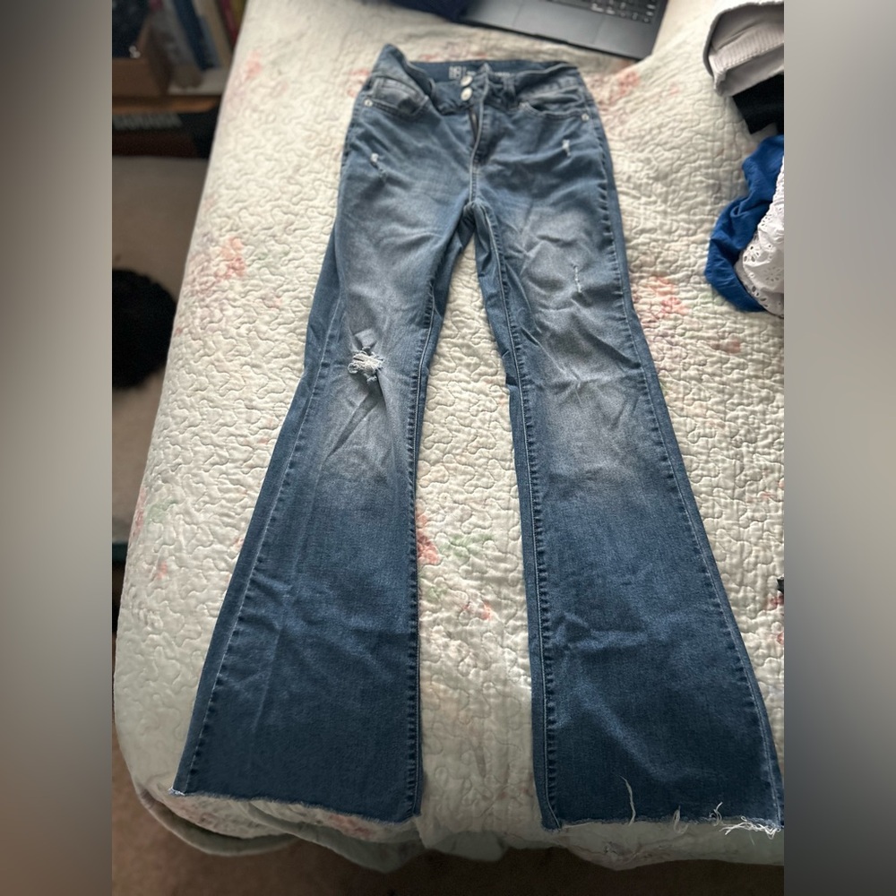No Boundaries Light Blue Flare Jeans